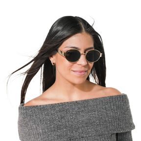 Lente de sol dorado Armonia / Negro UV400 X FIRE