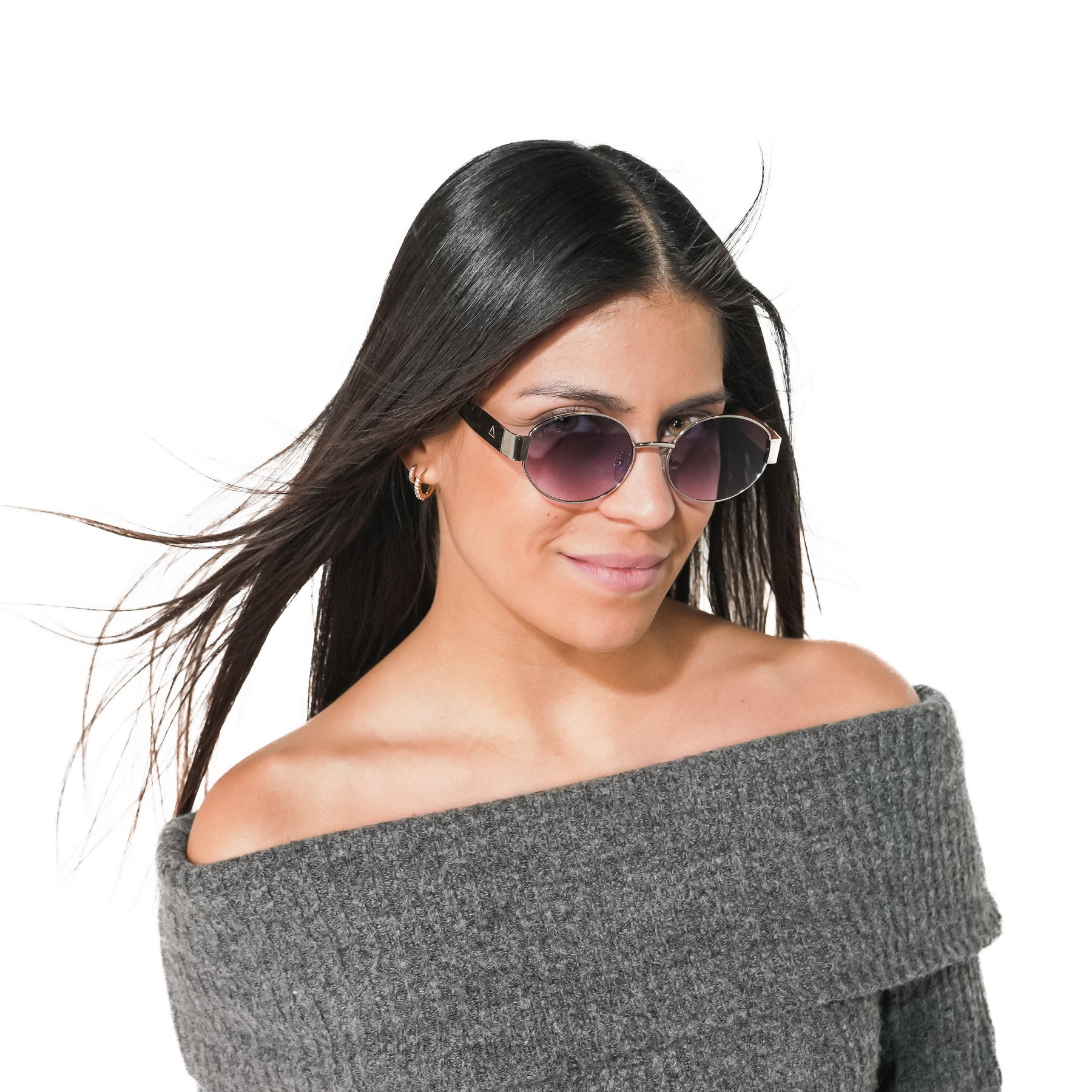 Lente de sol plateado Armonia / Morado UV400 X FIRE