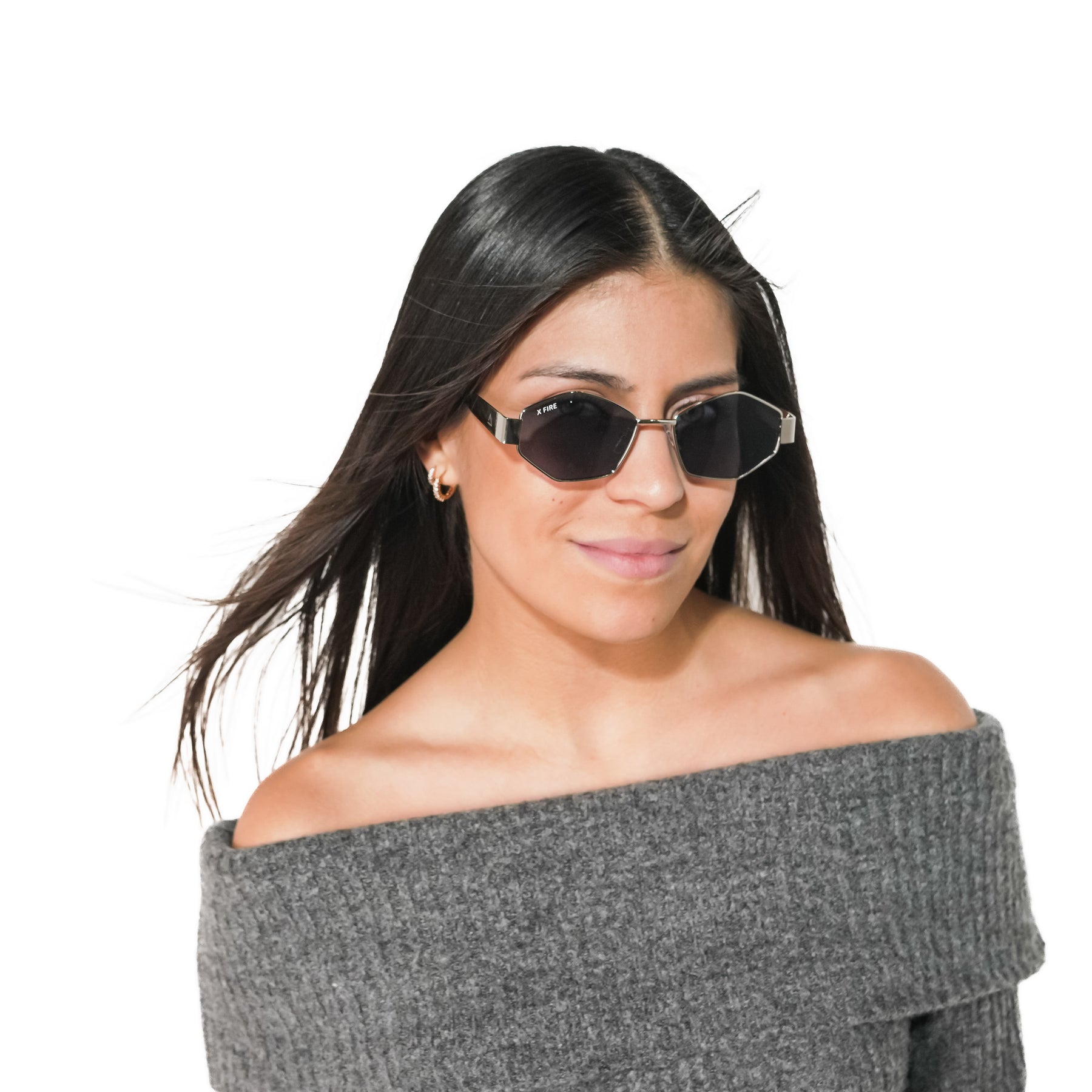 Lente de sol Irala Plateado / Gris UV400 X FIRE