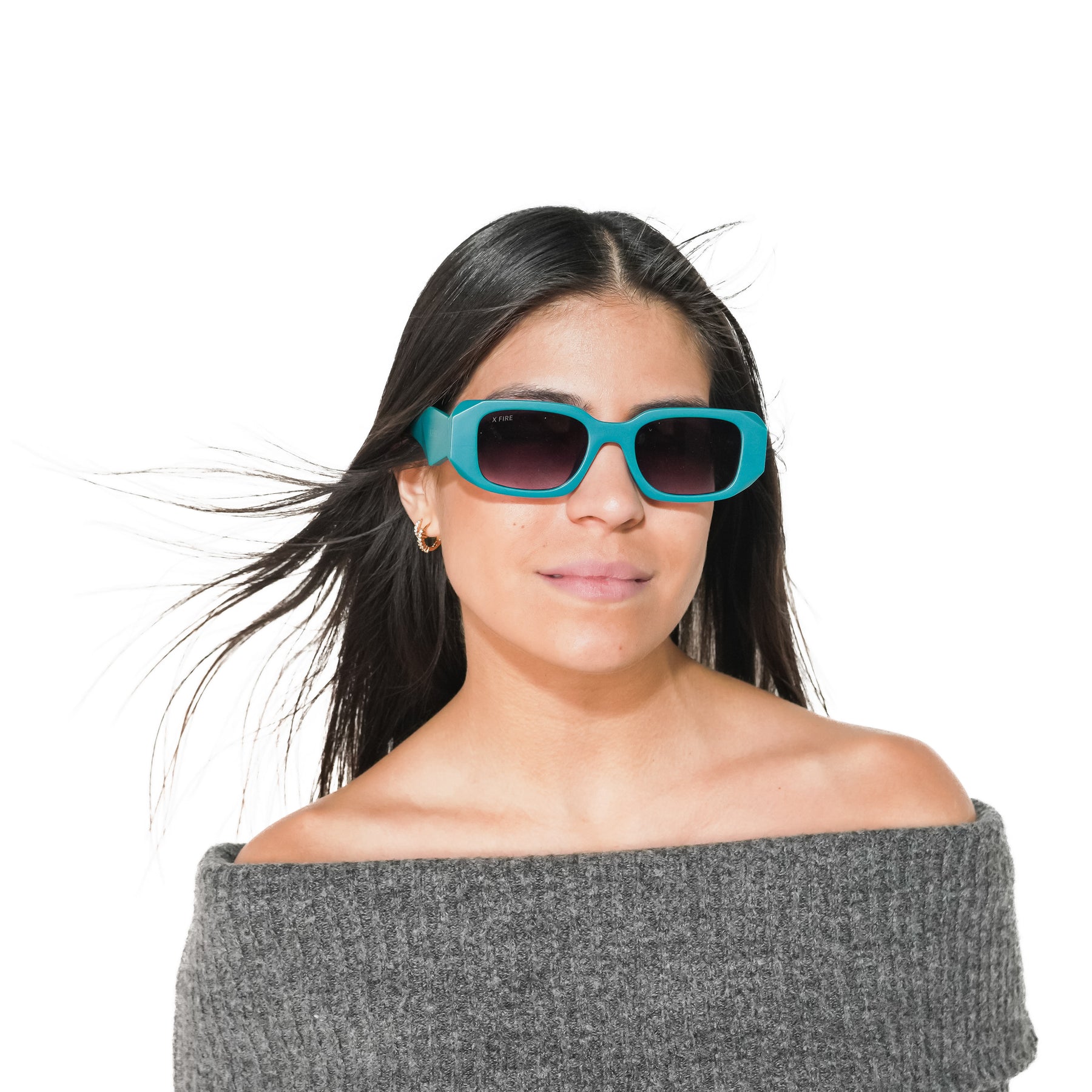 Lente de sol Bombay Turquesa / Azul UV400 X FIRE
