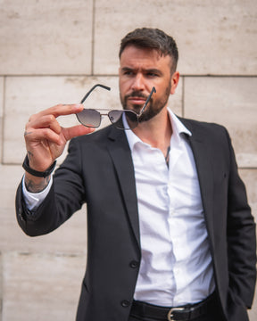 MONTELLA BLUE-GOLD | BLACK MIRROR