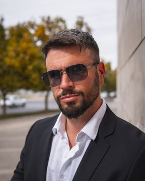 MONTELLA BLUE-GOLD | BLACK MIRROR