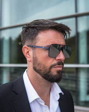 Lente de sol Azul Lanka / Plateado UV400 X FIRE