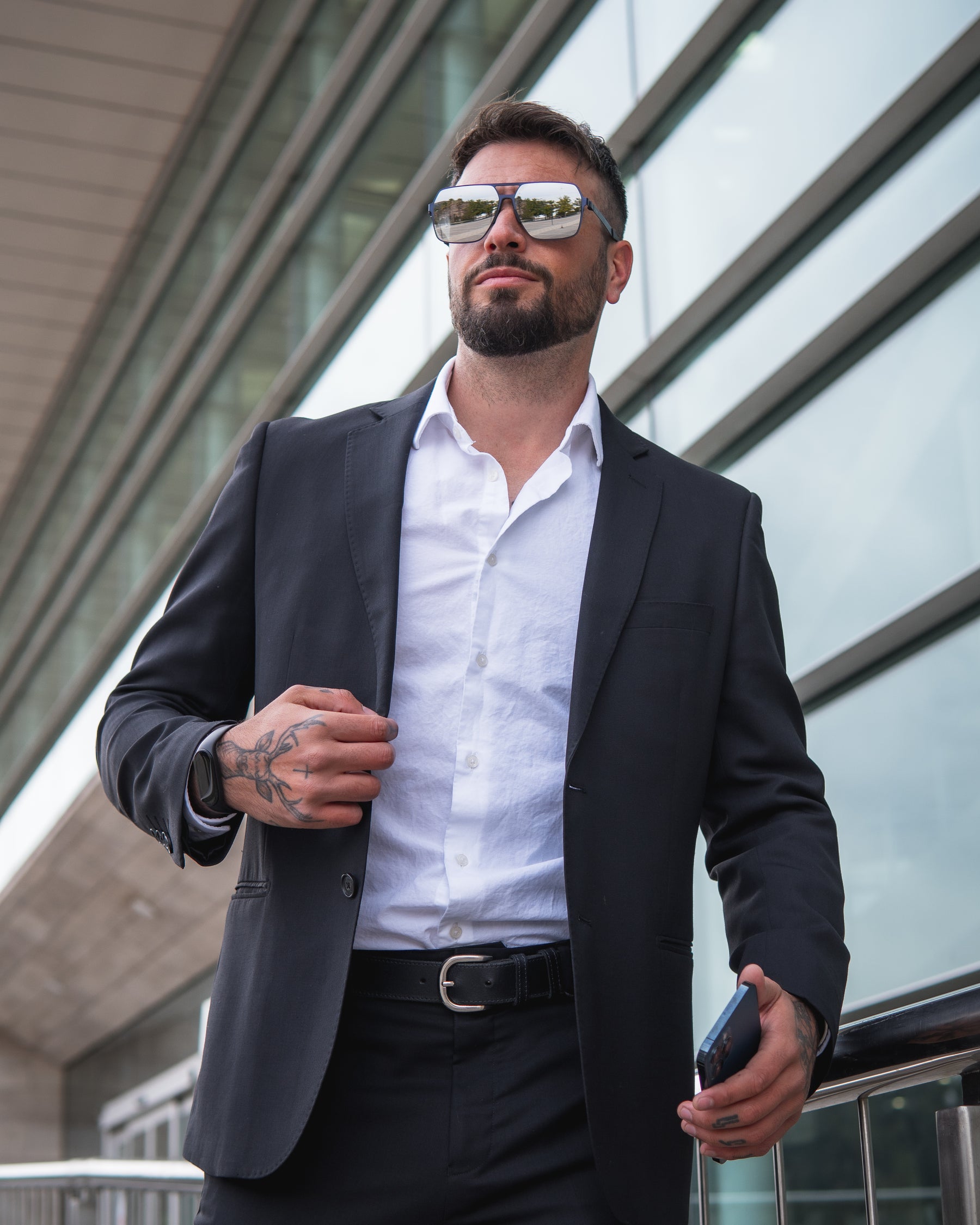 Lente de sol Azul Lanka / Plateado UV400 X FIRE