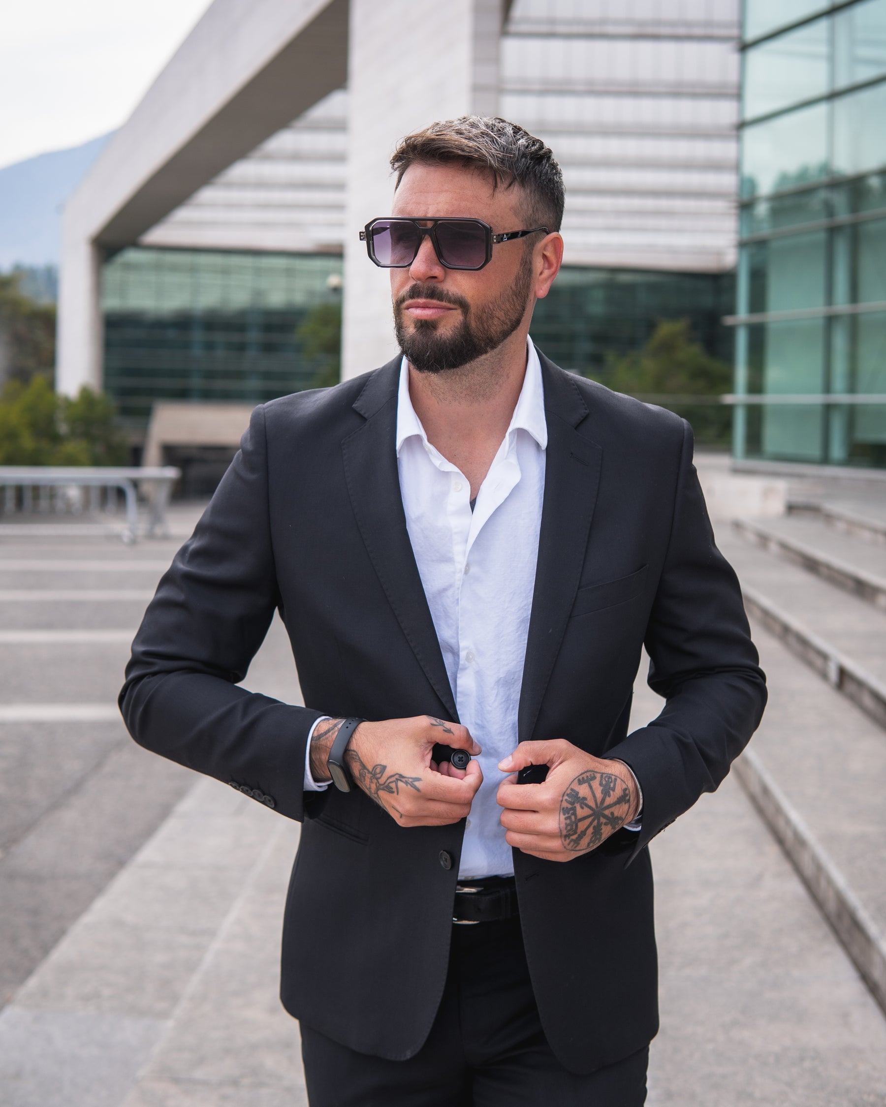 Lente de sol Cassi Negro / Negro UV400 X FIRE