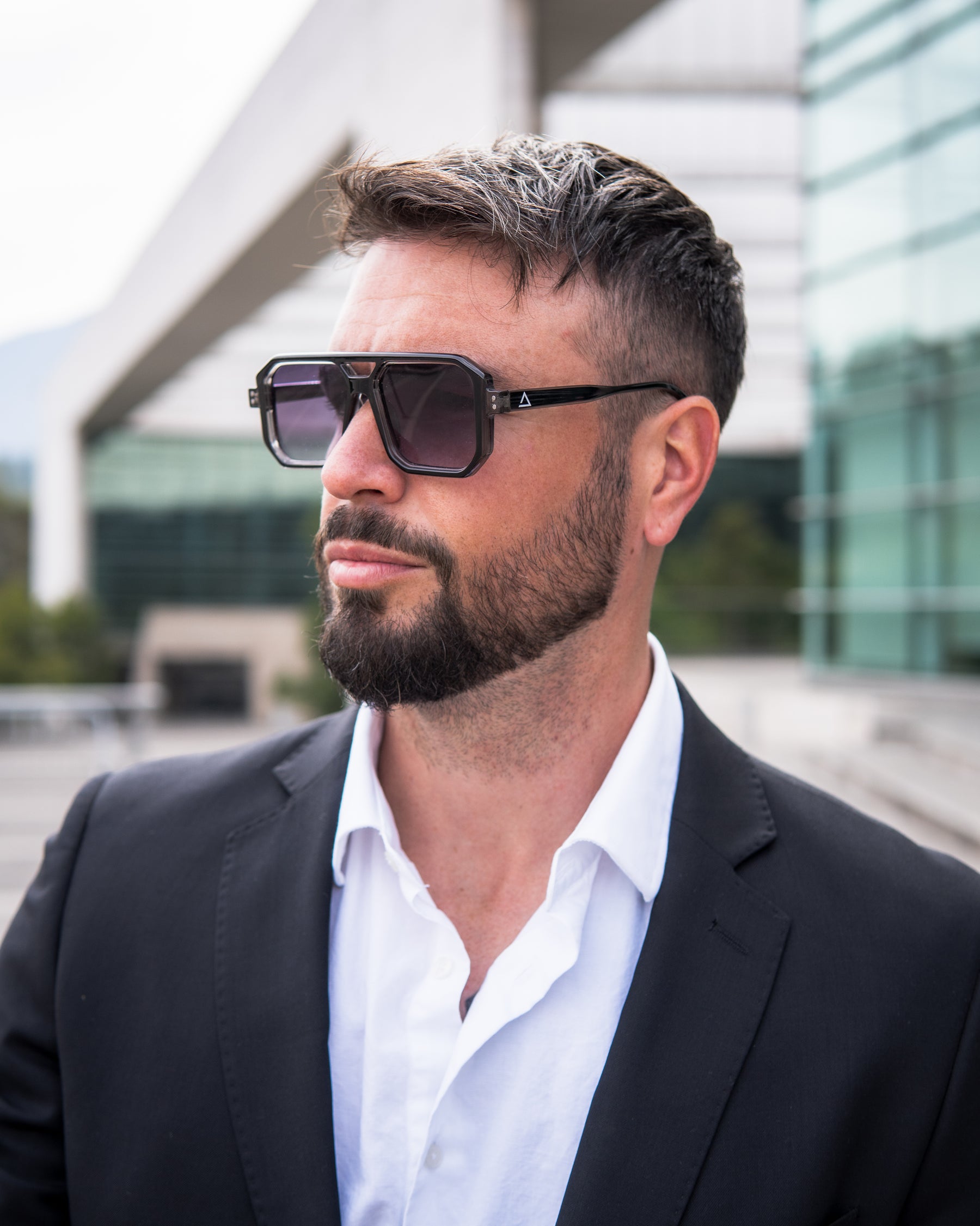 Lente de sol Cassi Negro / Negro UV400 X FIRE