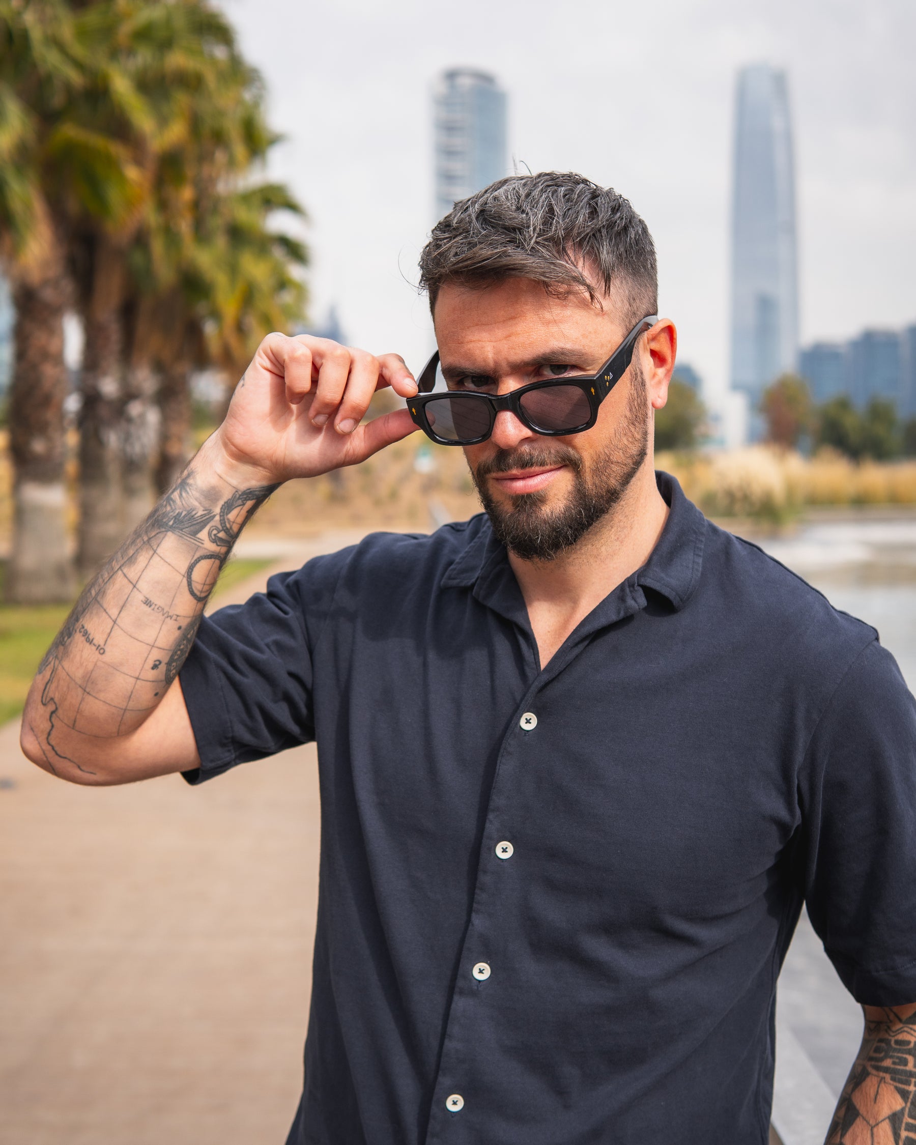 Lente de sol Negro Foggo / Negro UV400 X FIRE