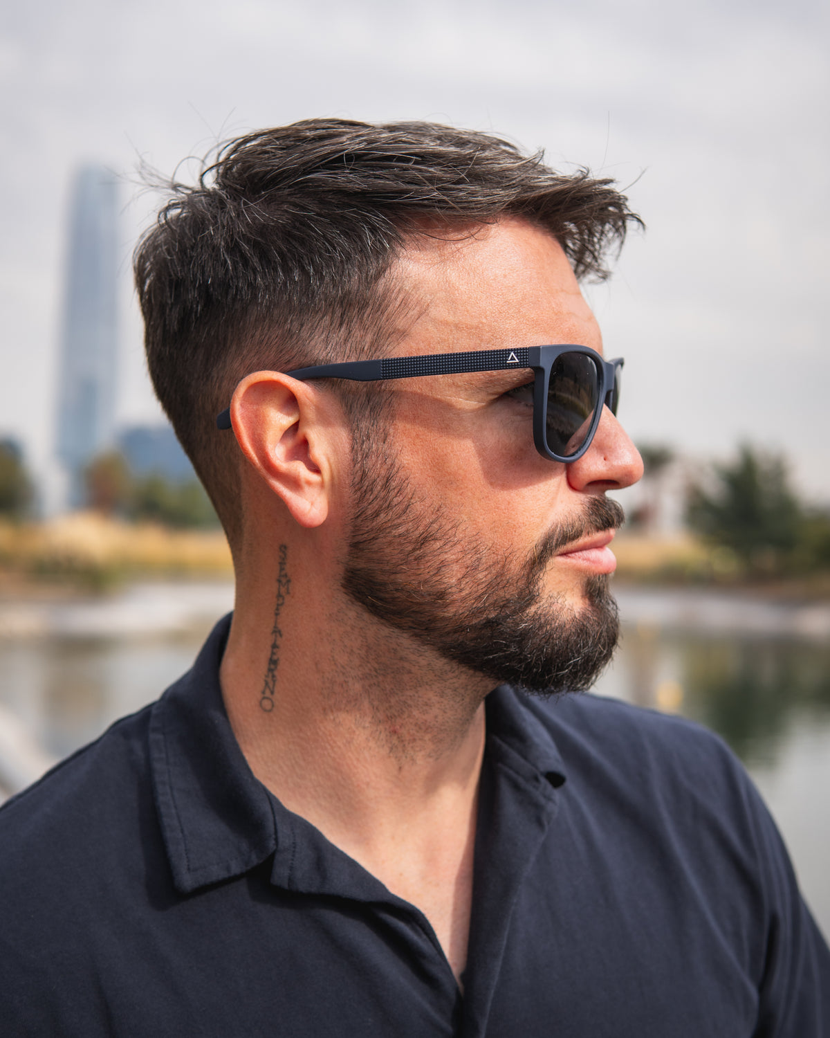 Lente de sol Maradi Negro / Gris UV400 X FIRE