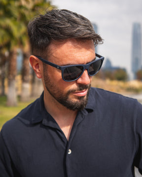 Lente de sol Maradi Azul / Negro UV400 X FIRE