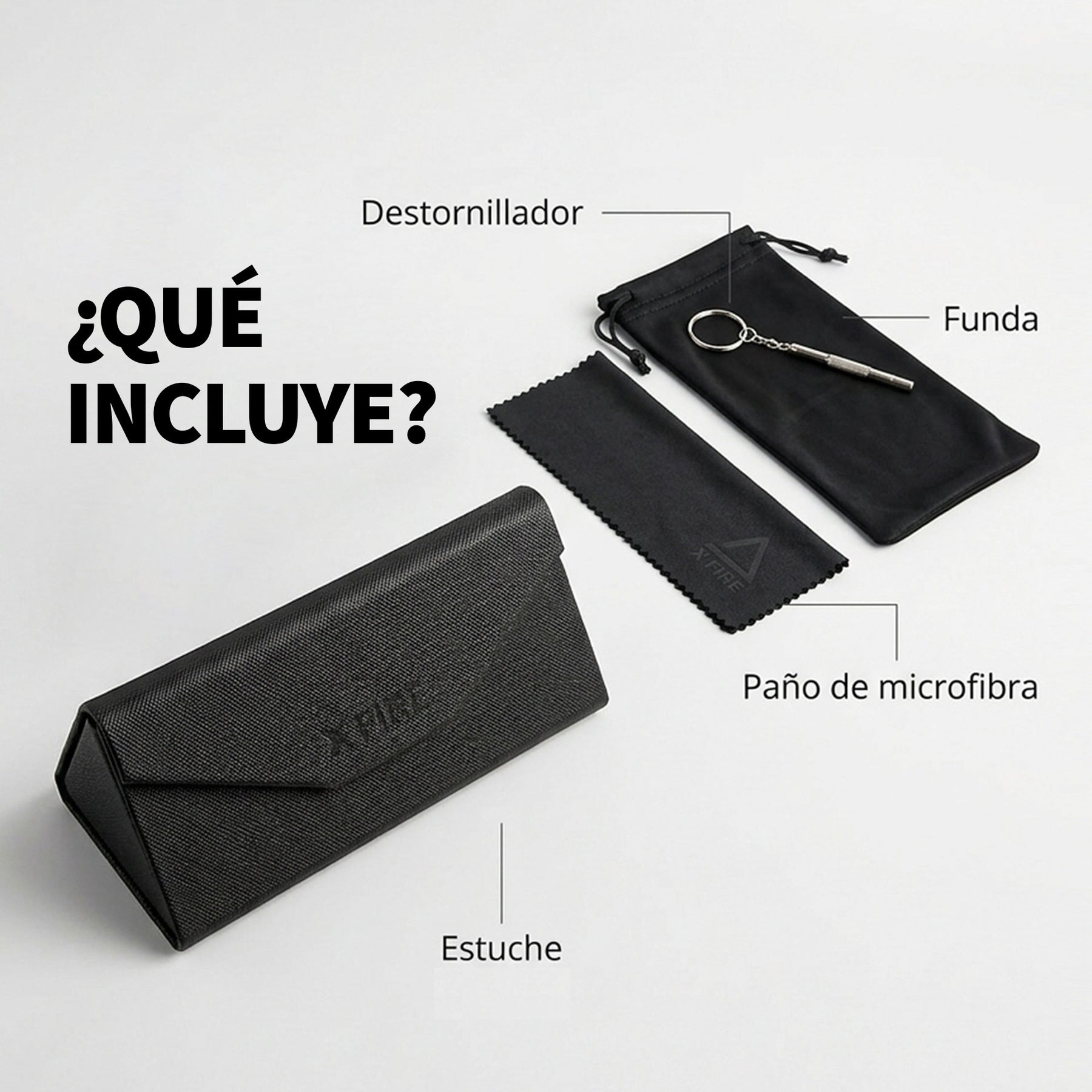 Lente de sol Negro Arezzo / Azul UV400 X FIRE