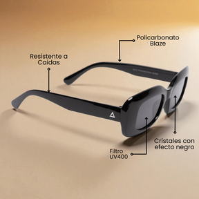 Lente de sol Busan Black / Negro UV400 X FIRE