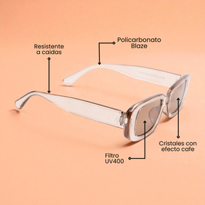 Lente de sol Transparente Café Noam / Café UV400 X FIRE