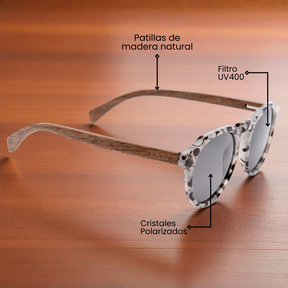 Lente de sol Animal Print Kenia / Negro UV400 X FIRE