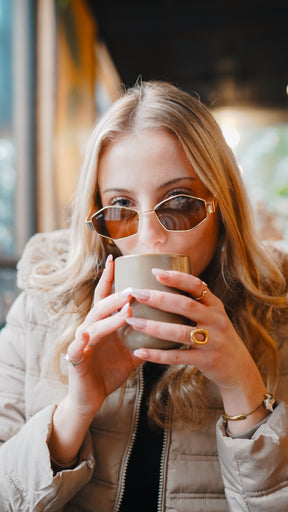 Lente de sol Dorado Irala / Verde UV400 X FIRE