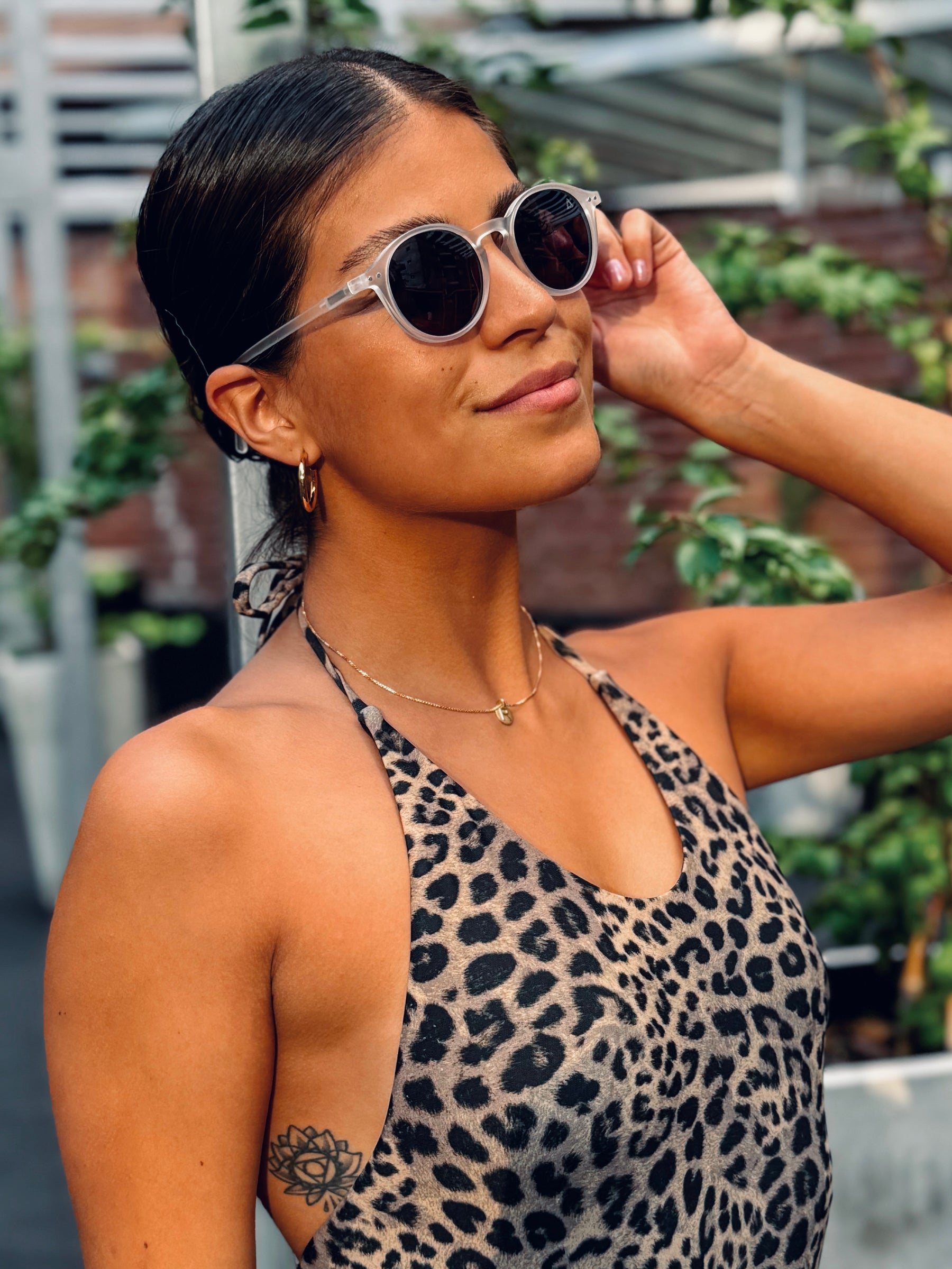 NIZA ANIMAL PRINT | BLACK MIRROR