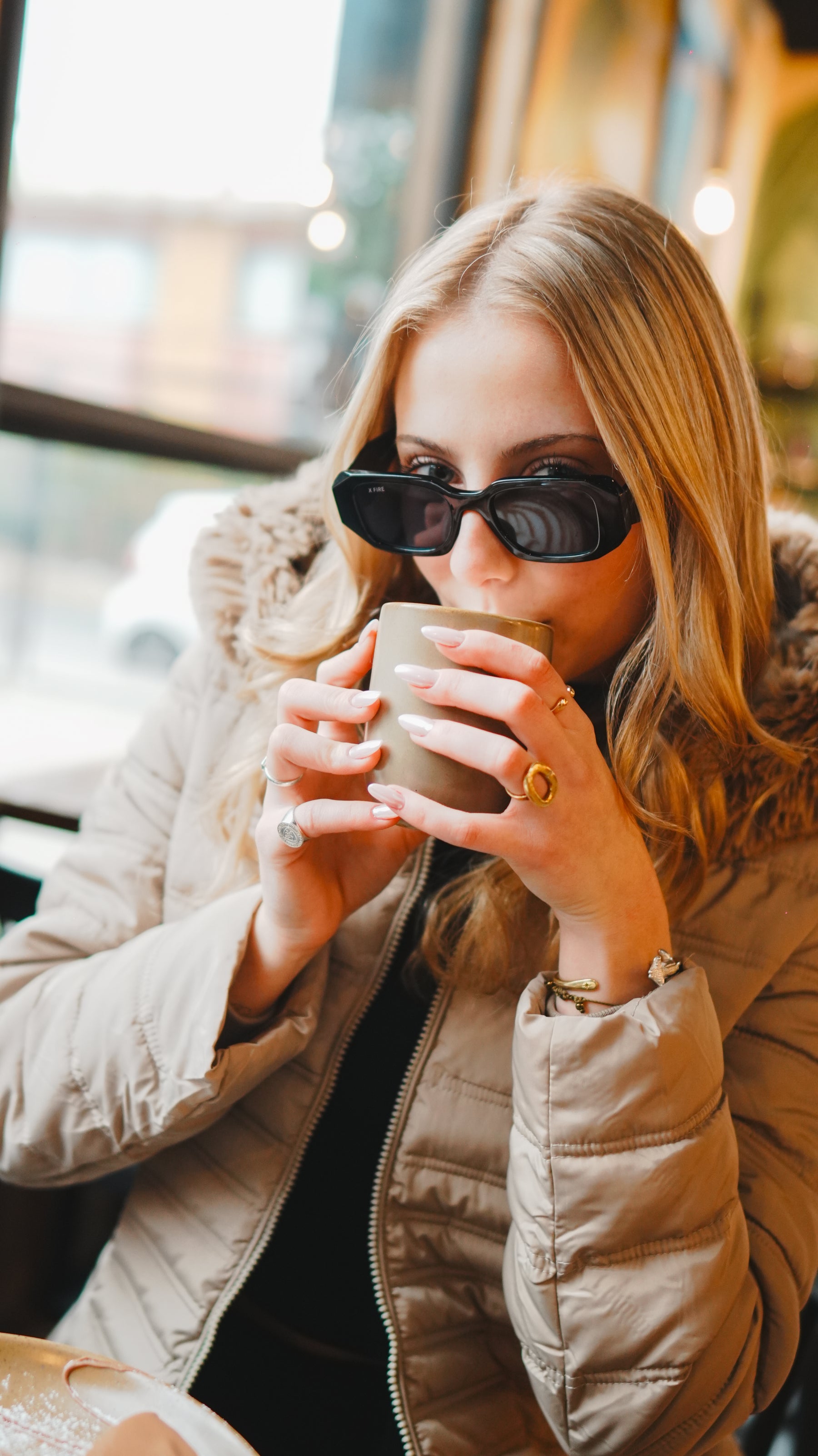 Lente de sol Bombay negro / Negro UV400 X FIRE