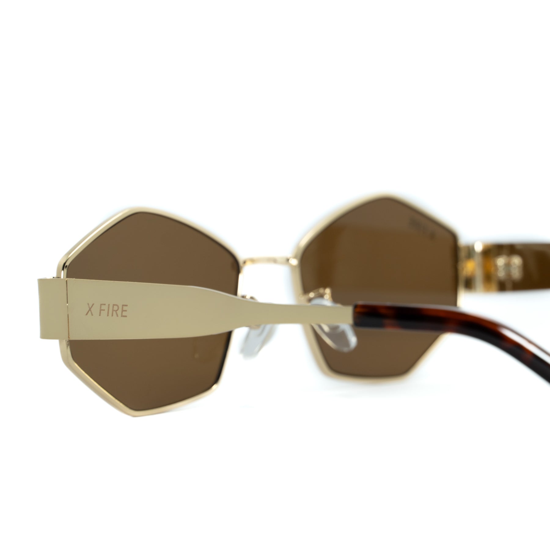 Lente de sol Dorado IralaIa / Café UV400 X FIRE