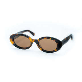 Lente de sol Mainz Animal Print / Café UV400 X FIRE BROWN MIRROR