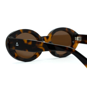 Lente de sol Mainz Animal Print / Café UV400 X FIRE BROWN MIRROR
