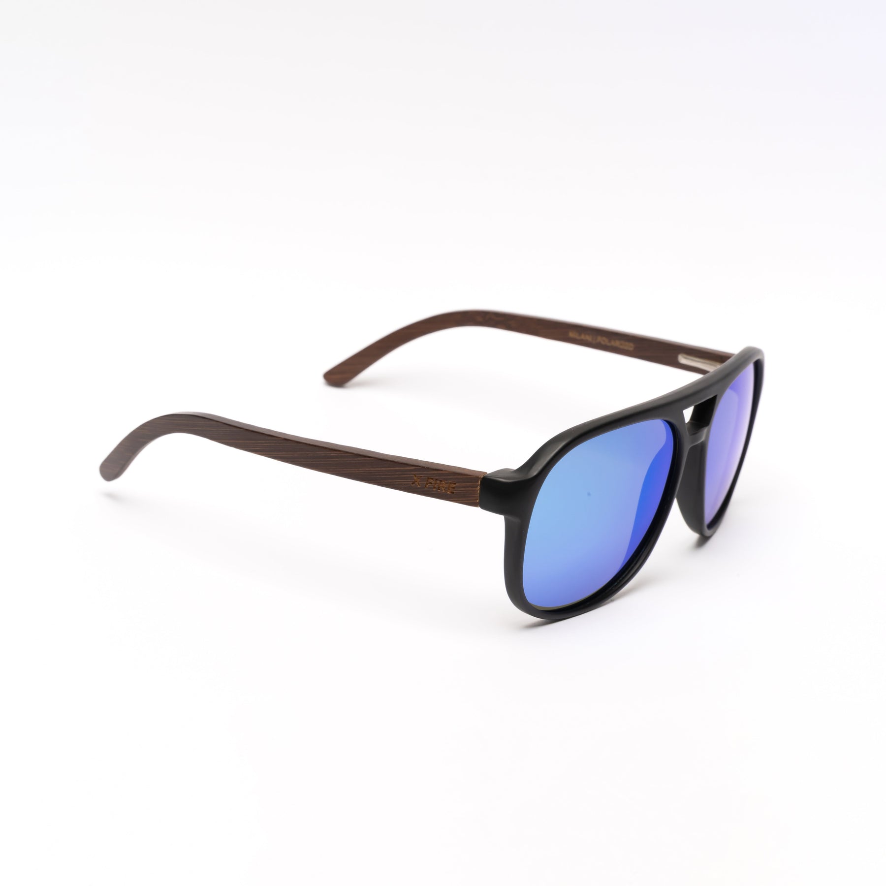 Lente de sol Milani Negro / Azul UV400 X FIRE