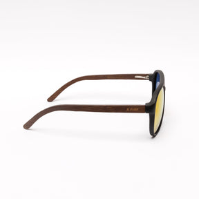 Lente de sol Negro Milani / Rojo UV400 X FIRE