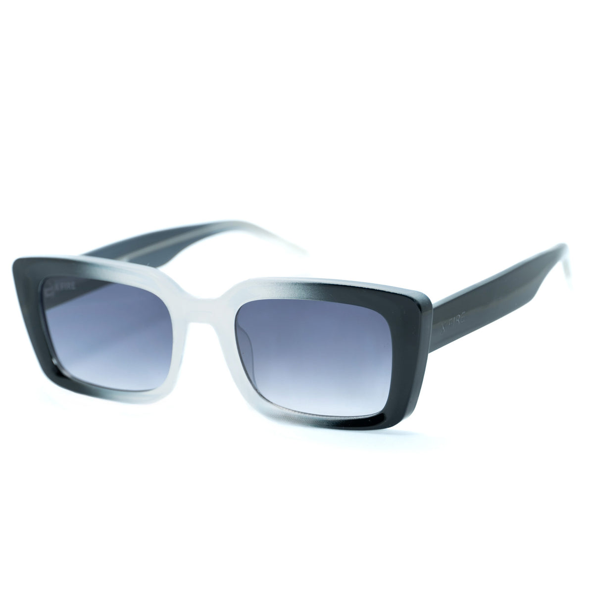 Lente de sol Negro y Blanco Misso / Gris UV400 X FIRE