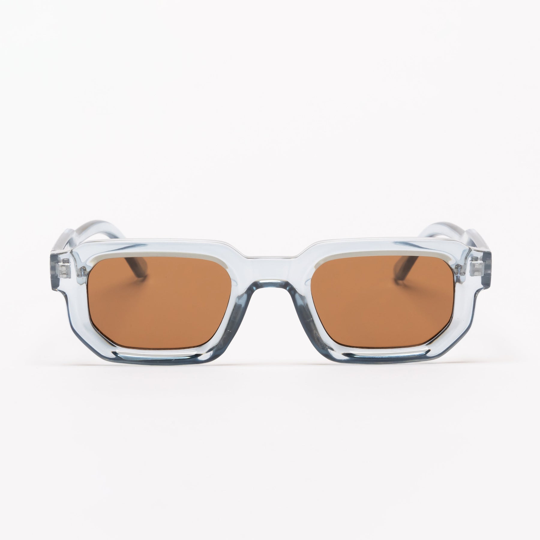 OASIS TRANSPARENT BLUE | BROWN MIRROR