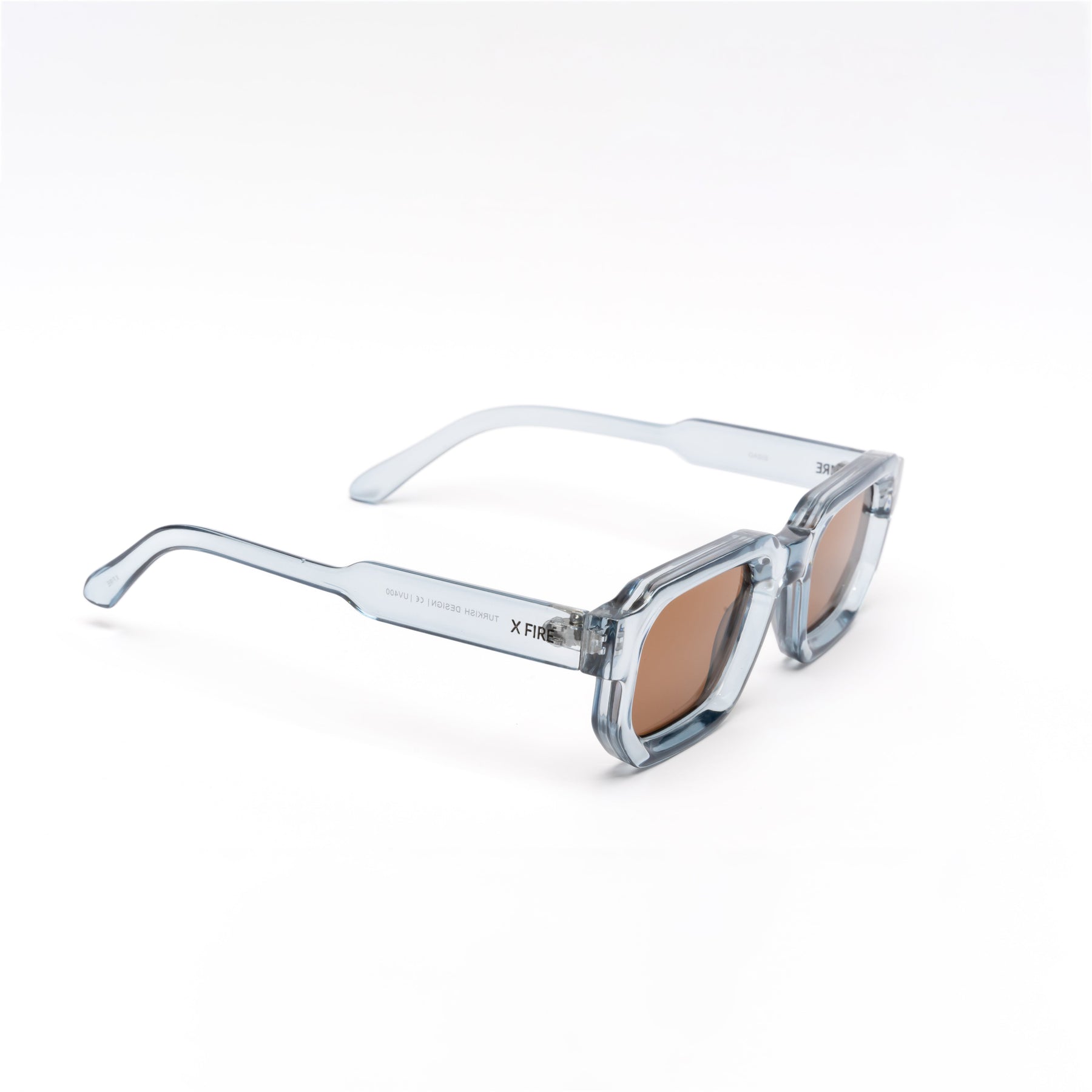 OASIS TRANSPARENT BLUE | BROWN MIRROR