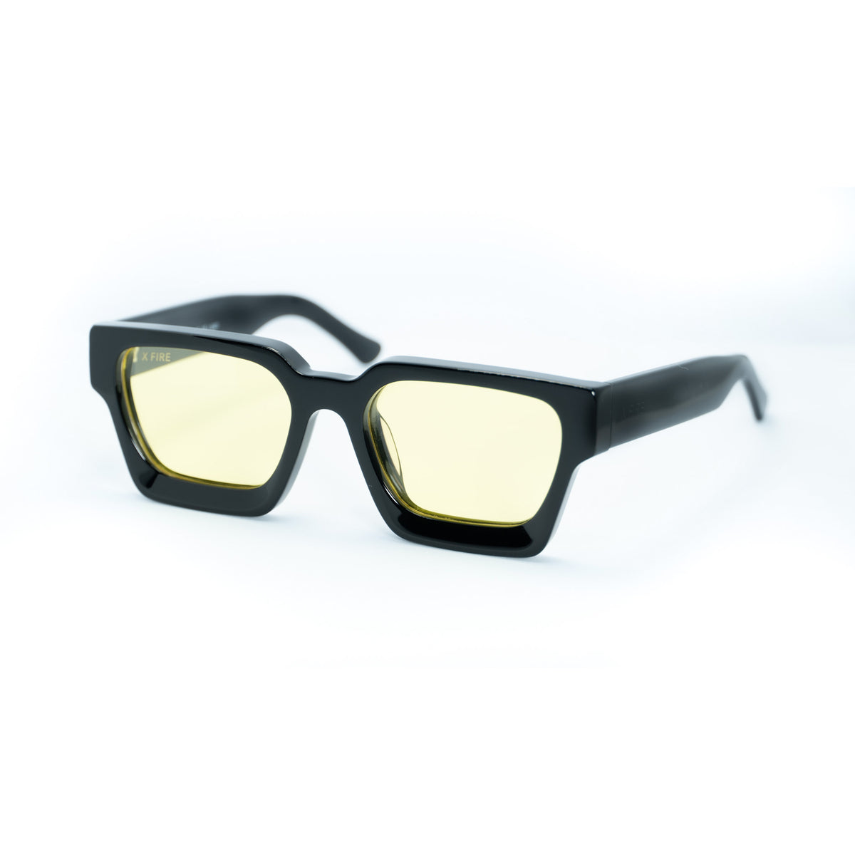 Lente de sol Negro Spargi / Amarillo UV400 X FIRE