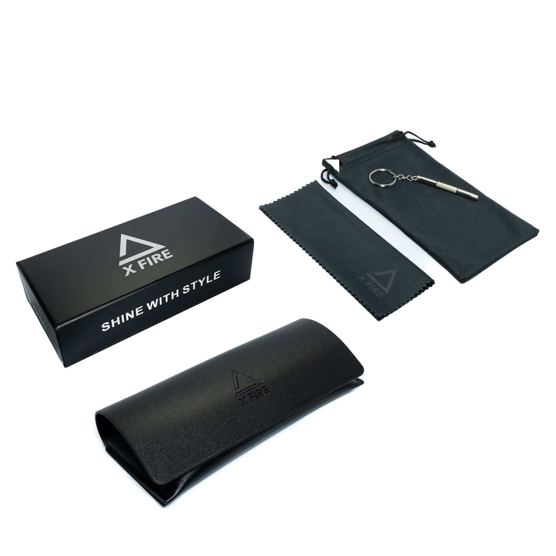 Lente de sol Capri Negro / Negro UV400 X FIRE