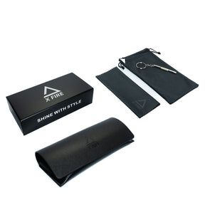 Lente de sol Capri Negro / Negro UV400 X FIRE