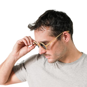 Lente de sol Amarillo Hakim / Negro UV400 X FIRE