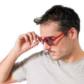 Lente de sol Rojo Hakim / Negro UV400 X FIRE  | BLACK MIRROR