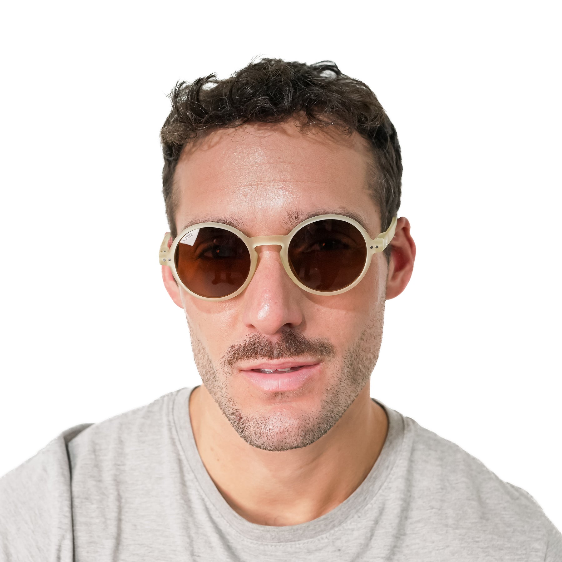 Lente de sol Amarillo Hakim / Café UV400 X FIRE