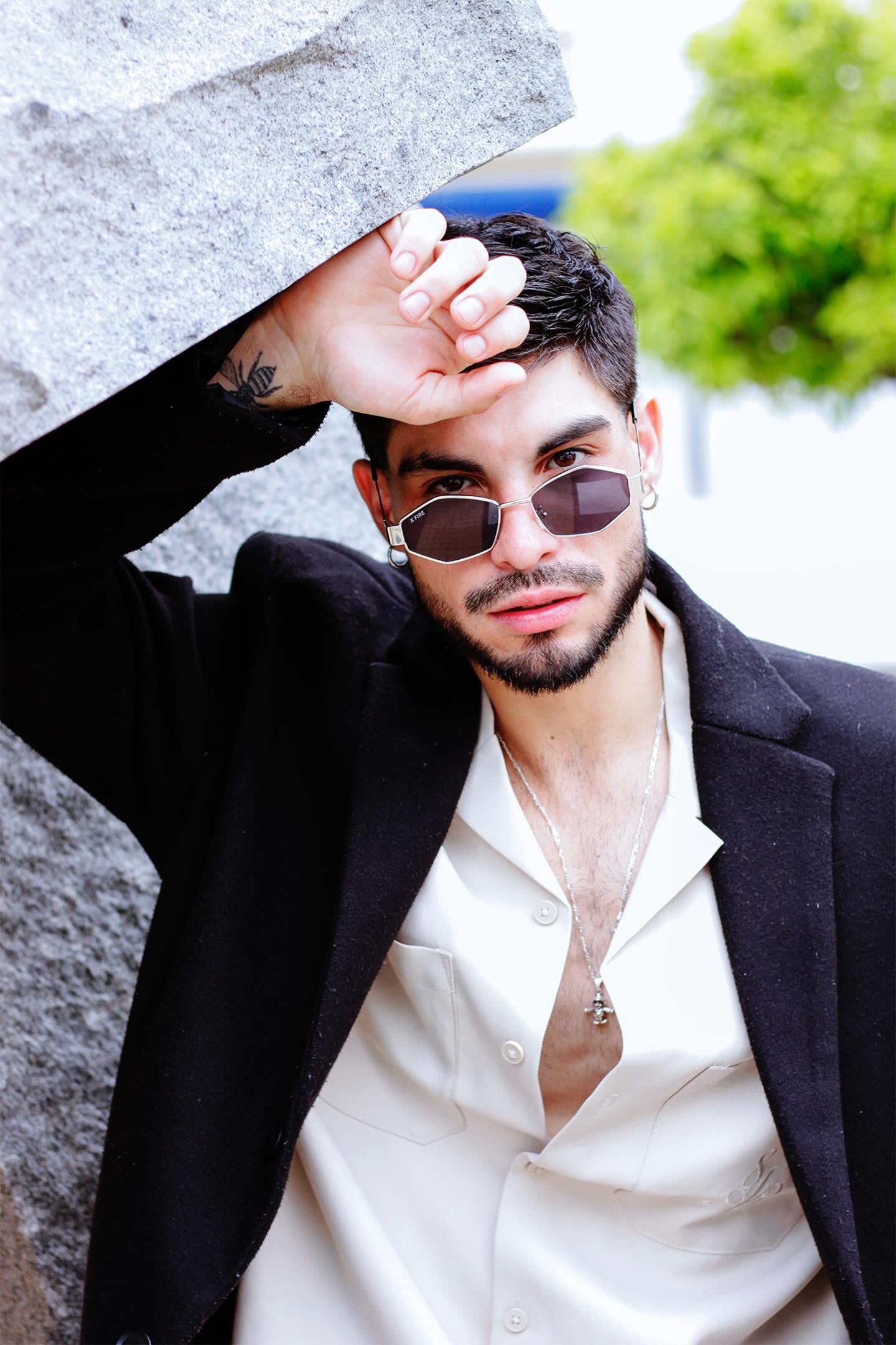 Lente de sol Irala Plateado / Gris UV400 X FIRE