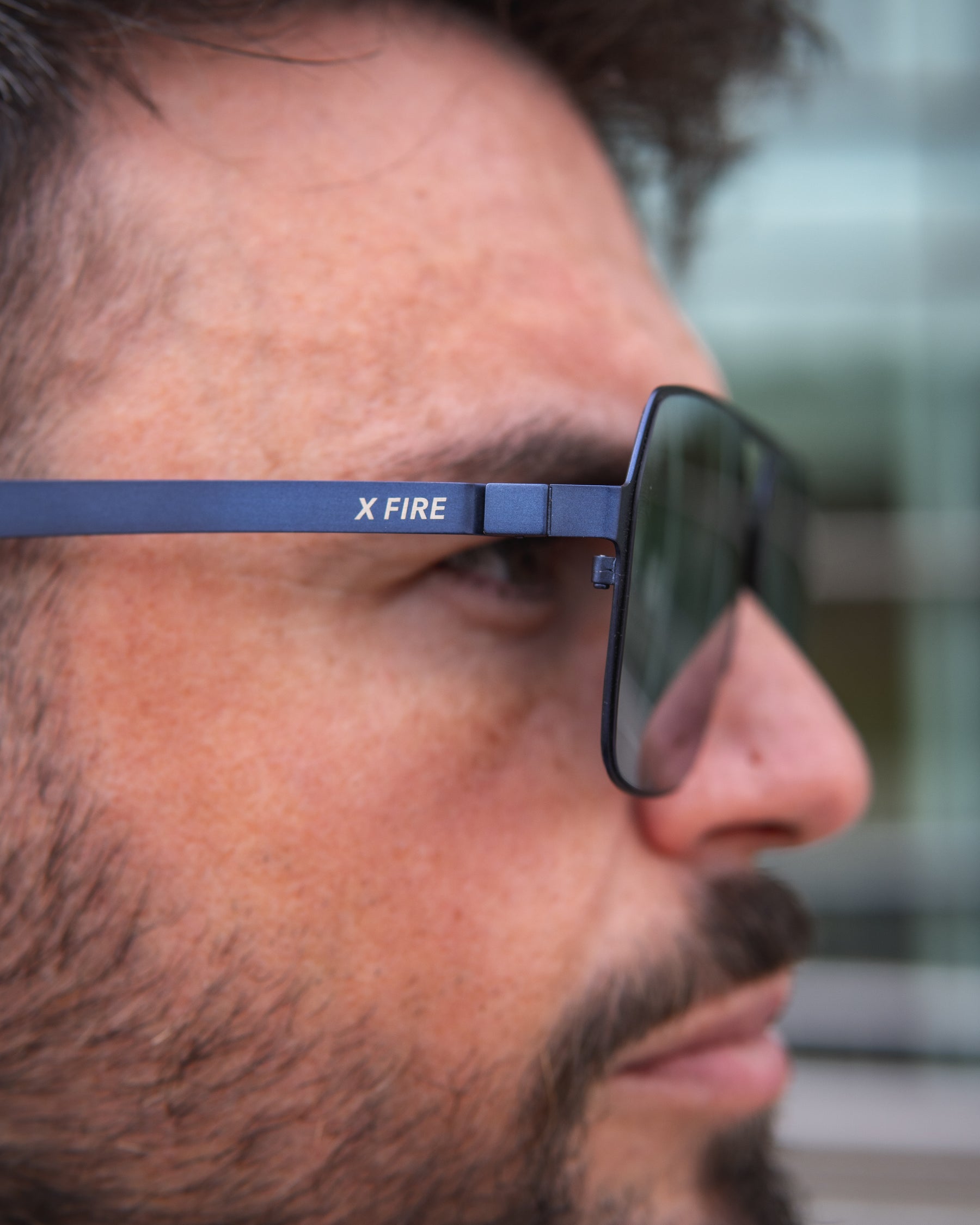 Lente de sol Azul Lanka / Plateado UV400 X FIRE