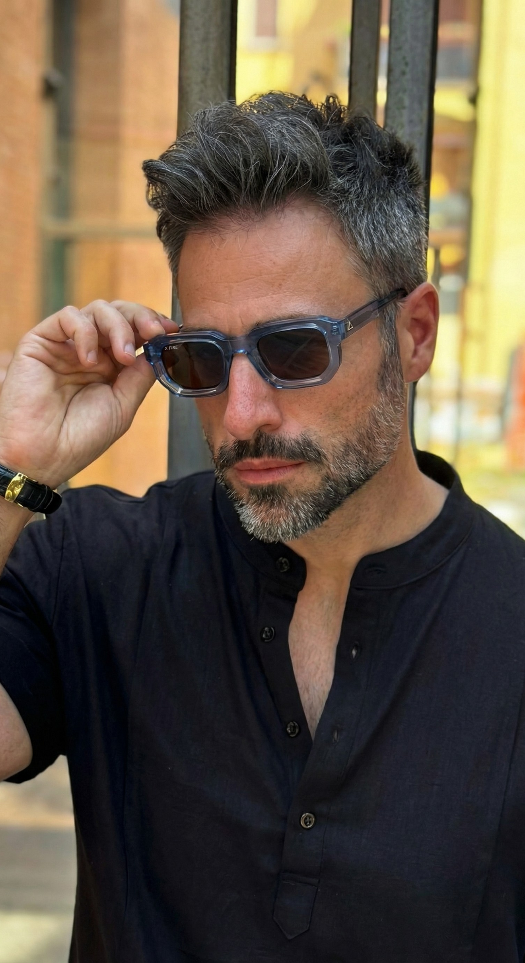 SAMBRA BLUE | BROWN MIRROR