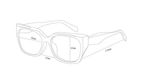 Lente de sol Negro Alessa | Lente negro