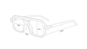 Lente de sol Bali Negro / Negro UV400 X FIRE