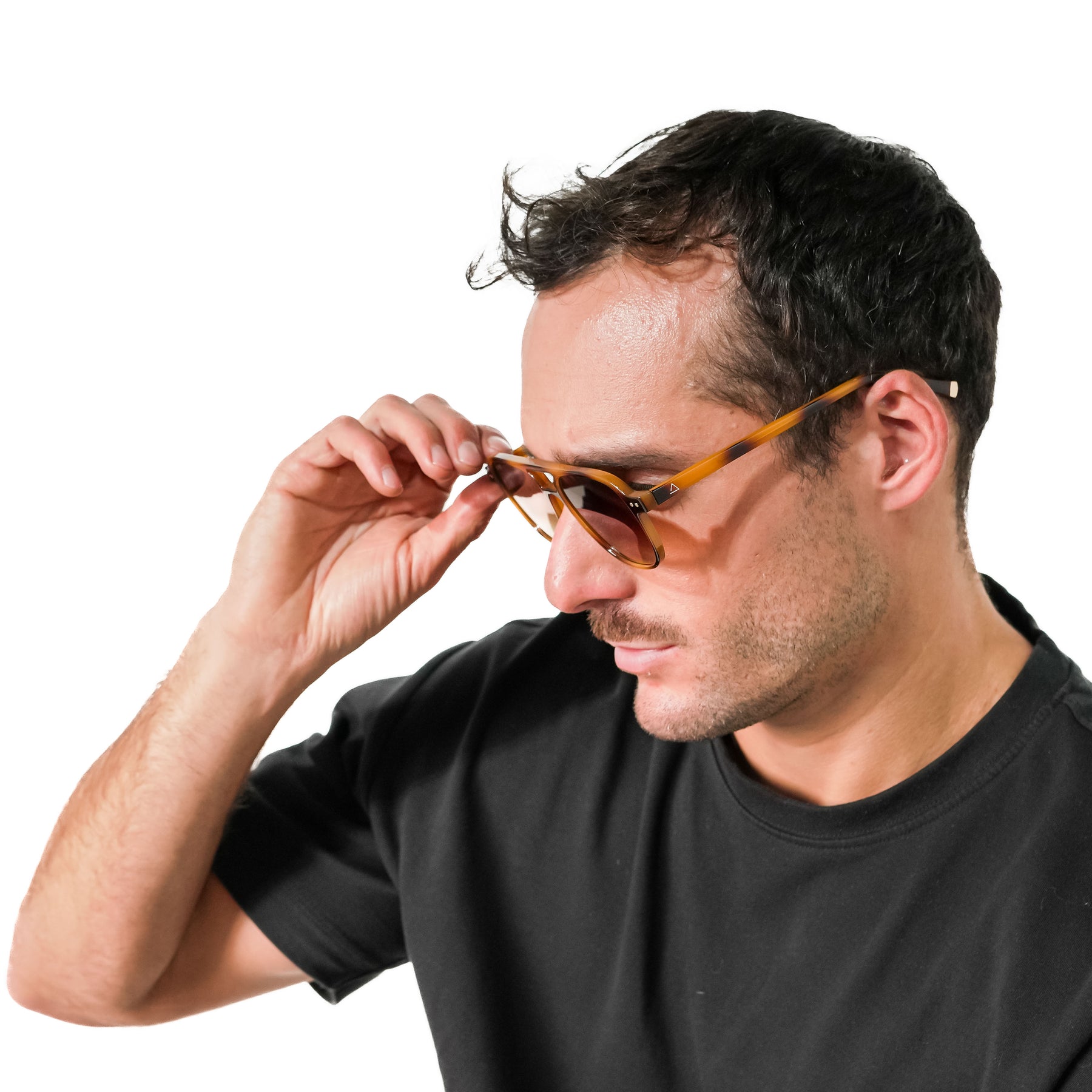 Lente de sol Manzini Animal Print / Café UV400 X FIRE BROWN MIRROR