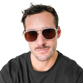 Lente de sol Manzini Transparente / Café UV400 X FIRE