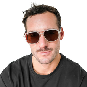 Lente de sol Manzini Transparente / Café UV400 X FIRE