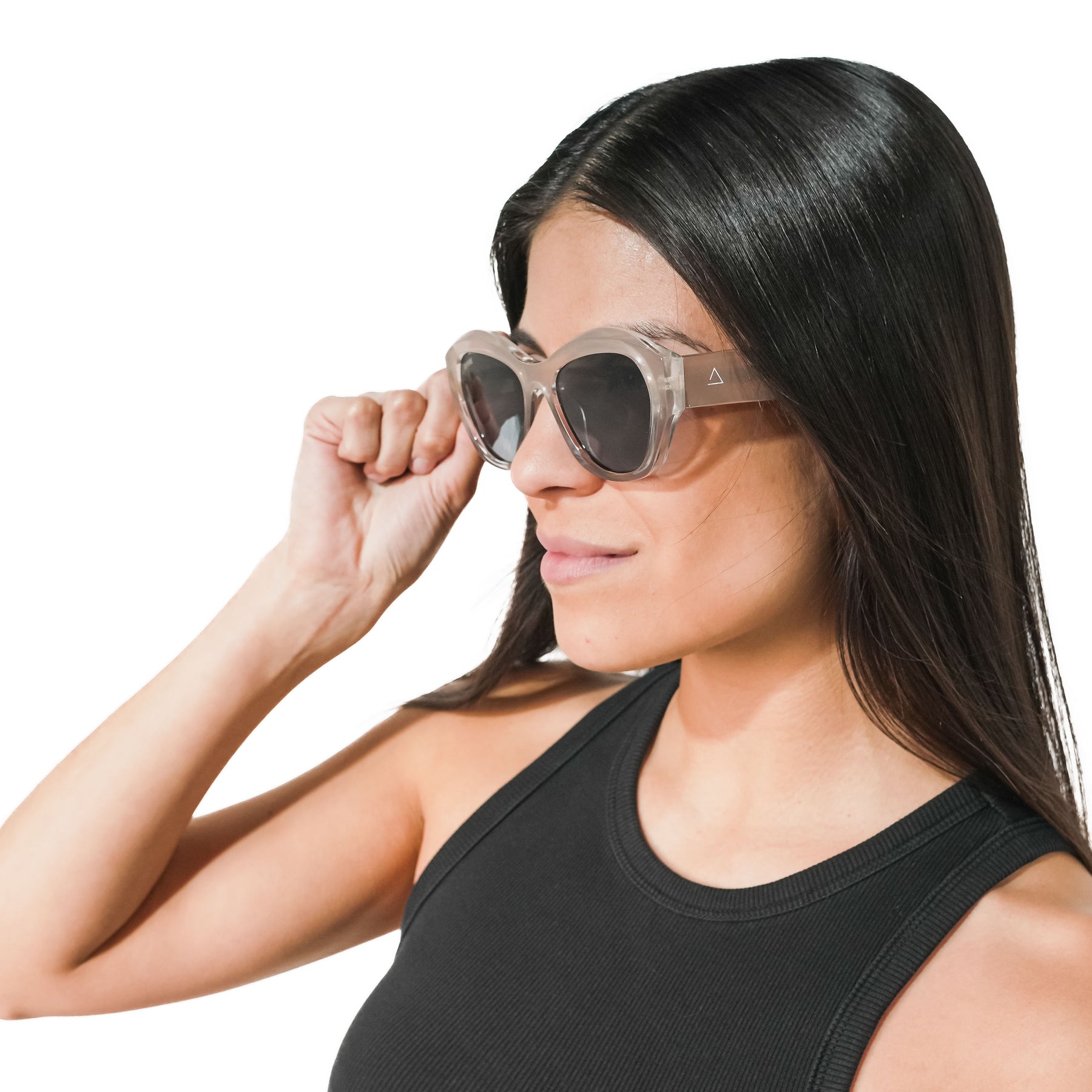 Lente de sol Beige Idalia / Negro UV400 X FIRE