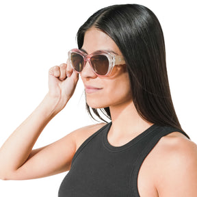 Lente de sol Rosado Idalia / Café UV400 X FIRE