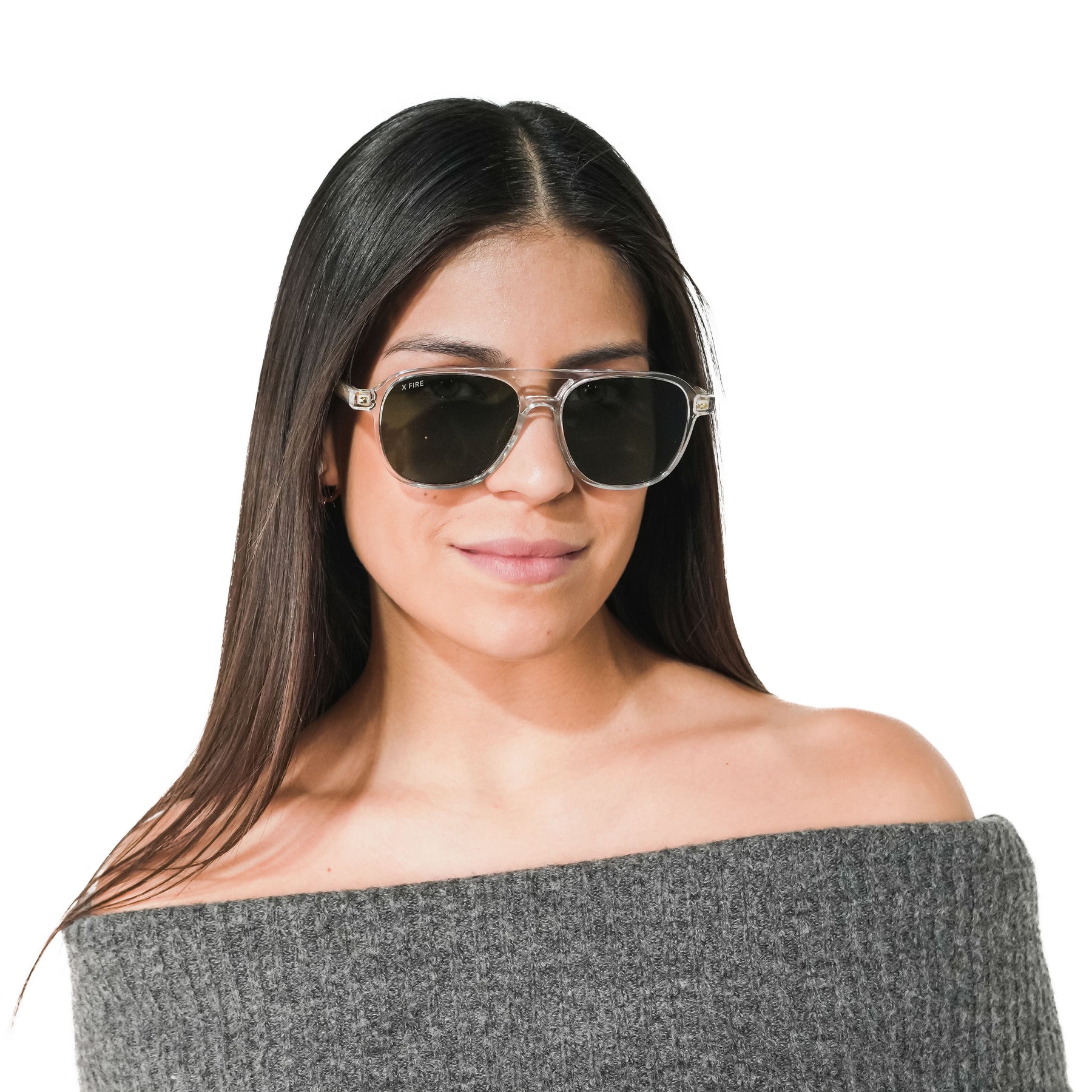 Lente de sol Manzini Transparente / Verde UV400 X FIRE