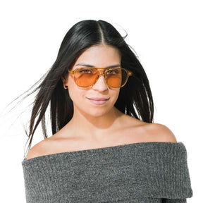 Lente de sol Manzini Transparente / Café UV400 X FIRE