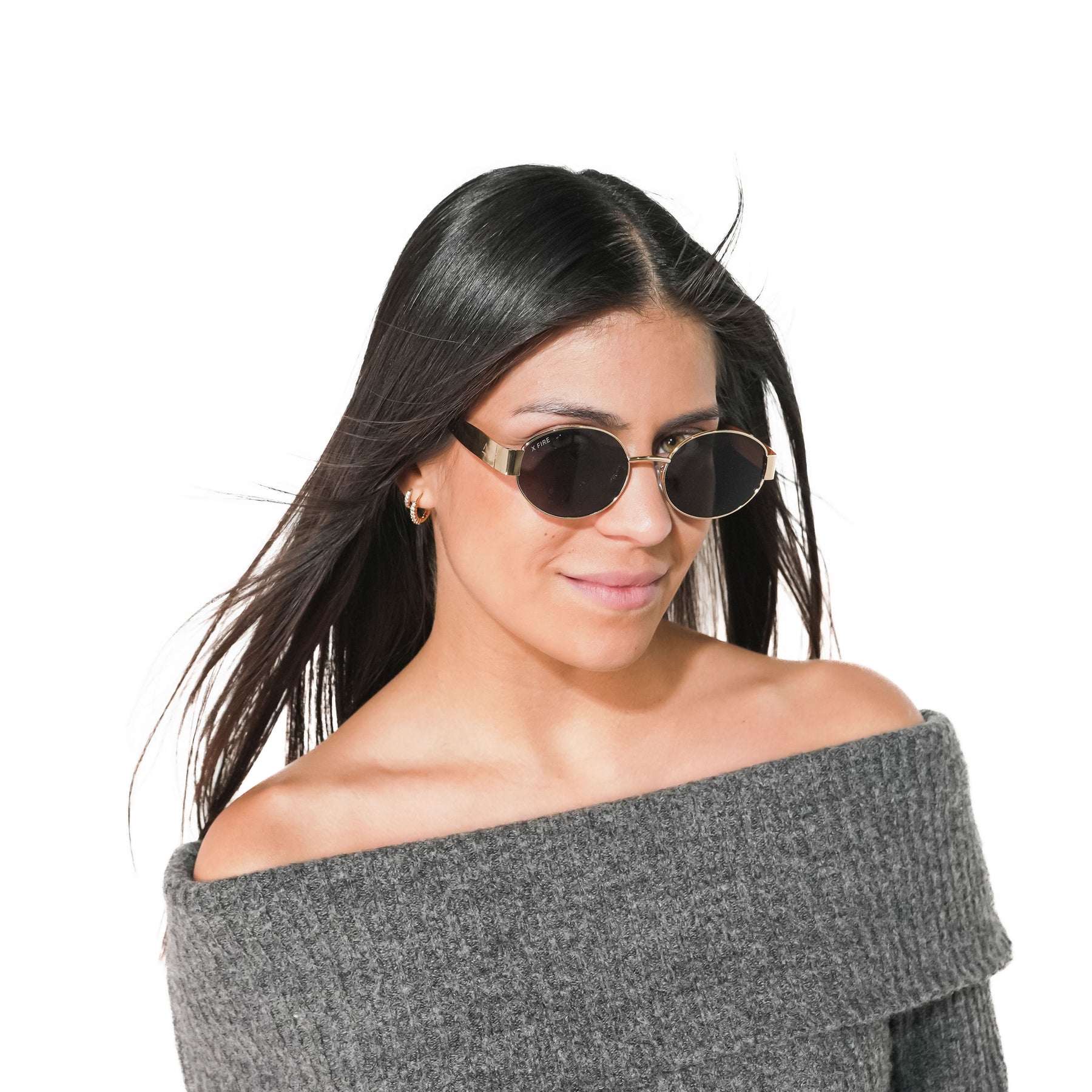 Lente de sol dorado Armonia / Verde UV400 X FIRE