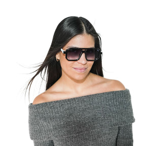 Lente de sol Blanco-Negro Bali 2.0 / Negro UV400 X FIRE